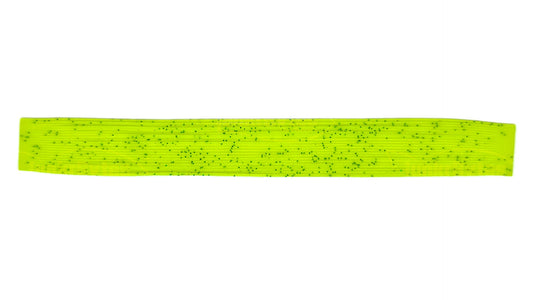 Chartreuse / Black & Green Flake Silicone Skirt Tab with Flake – Reaction Strike Trigger for Bass (8801-035) Component Silicone Skirt Tab (8801-035)