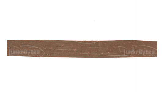 Brown / Orange Flake Silicone Skirt Tab with Flake – Crawfish Pattern for Bass (8801-040) Component Silicone Skirt Tab (8801-040)