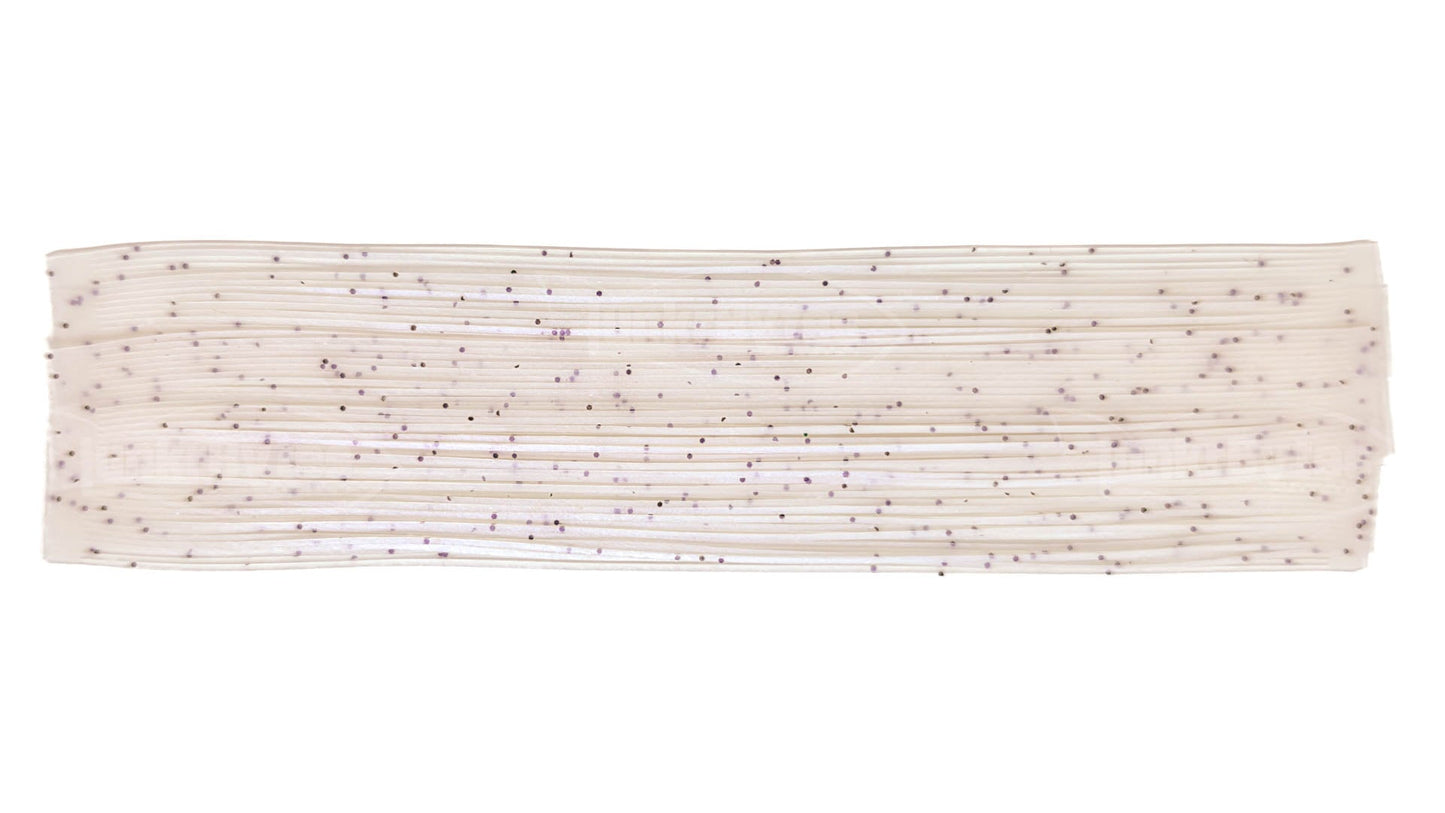 Clear / Red Interference Pepper (Black Flake) Silicone Skirt Tab with Flake – Shad Imitation for Bass (8801-054) Component Silicone Skirt Tab (8801-054)