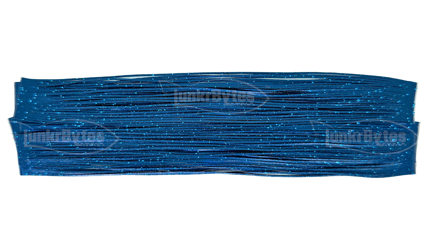 Charcoal Black / Blue Interference with Blue Flake Silicone Skirt Tab, Reaction Strike Trigger for Bass (8801-X003)