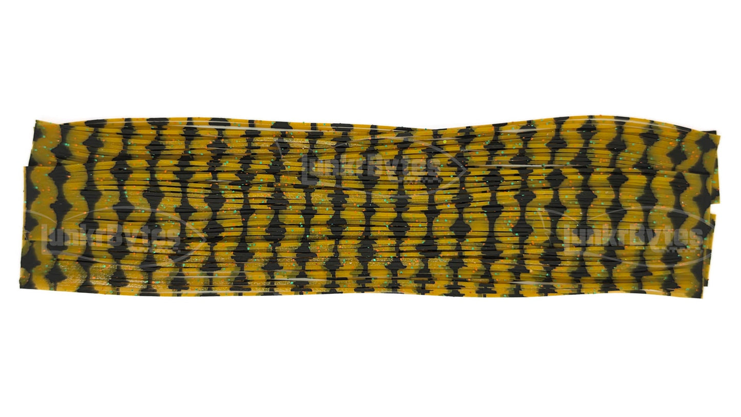 Natural Pumpkin / Green Flake Silicone Skirt Tab (8806-654)