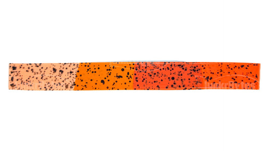 Multi-Colored Orange Nature's Edge with Black Flake Silicone Skirt Tab – Crawfish Pattern for Bass (8817-X006)