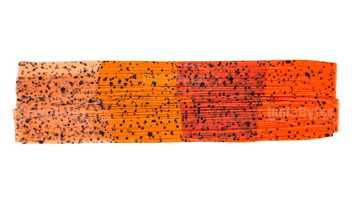 Multi-Colored Orange Nature's Edge with Black Flake Silicone Skirt Tab – Crawfish Pattern for Bass (8817-X006)