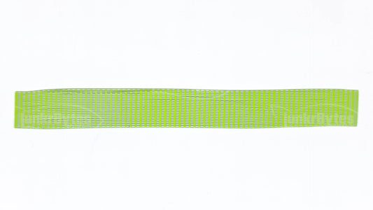 Clear / Chartreuse Stripe Silicone Skirt Tab (8818-250)