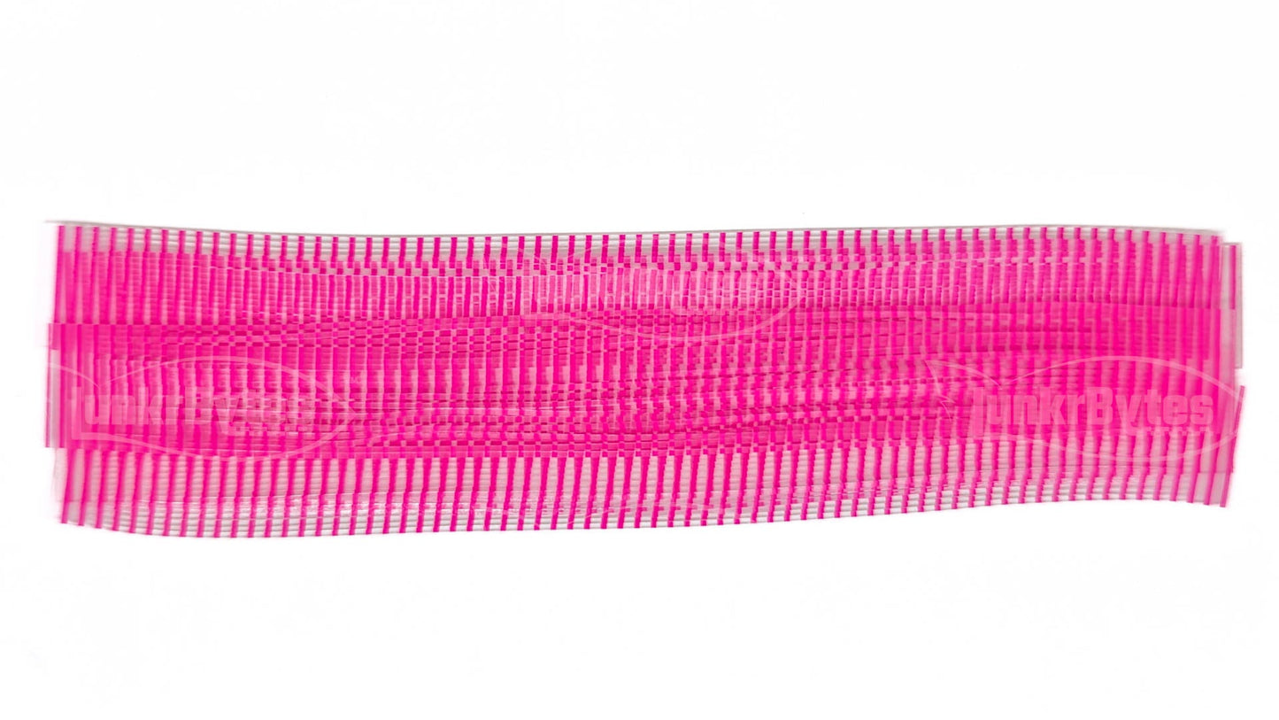 Clear / Pink Stripe Silicone Skirt Tab (8818-256)