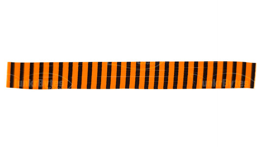 Tangerine Orange / Black Wide Zebra Stripe Silicone Skirt Tab, Reaction Strike Trigger for Bass (8818-X001)