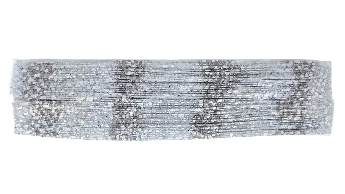 Silver Super Shad Silicone Skirt Tab with Flake – Shad Imitation for Bass (8854-402)