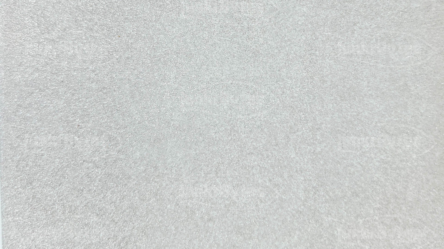 LunkrBytes LB-SHEETS-8810-008 Neon Silver uncut silicone skirt sheet, 155 x 142 mm solid unsliced panel for cutting custom jig and spinnerbait skirts