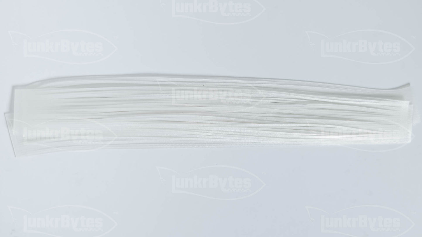 Pearlescent White Silicone Skirt Tab – Shad Imitation for Bass (8801-030)