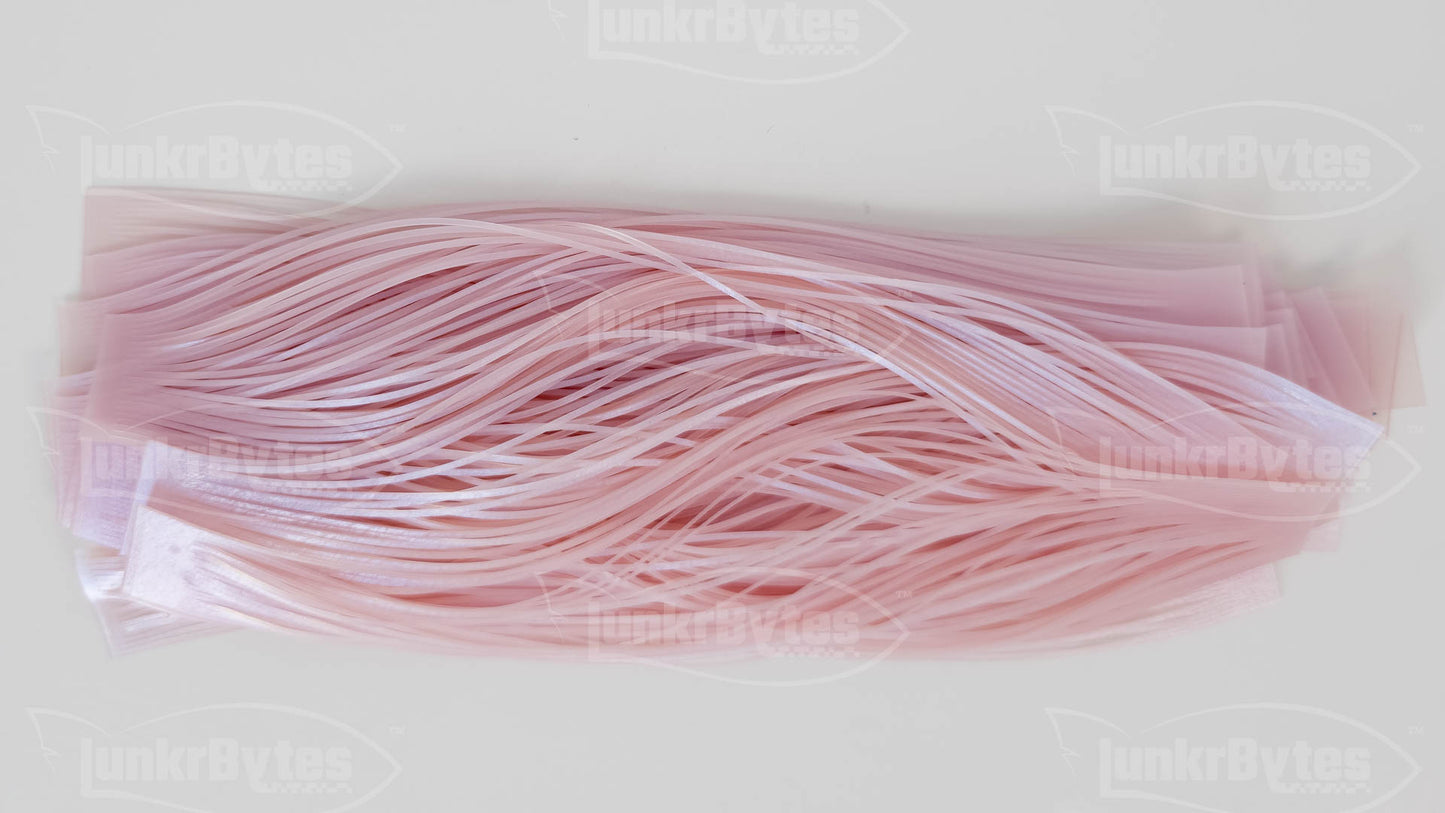 Light Pink / Blue Interference (Metallic) Silicone Skirt Tab with Interference – Reaction Strike Trigger for Bass (8801-058)