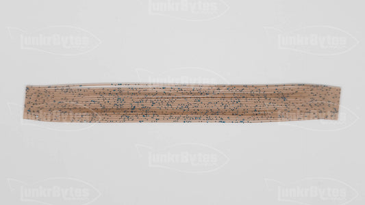 Natural Craw / Blue Flake Silicone Skirt Tab with Flake – Crawfish Pattern for Bass (8801-111)