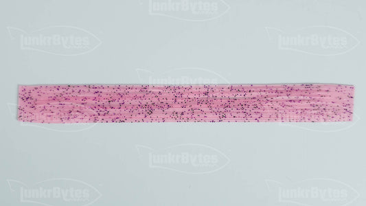 Cotton Candy / Pink / Purple, Green, Silver Flake Silicone Skirt Tab with Flake – Shad Imitation for Bass (8801-157)