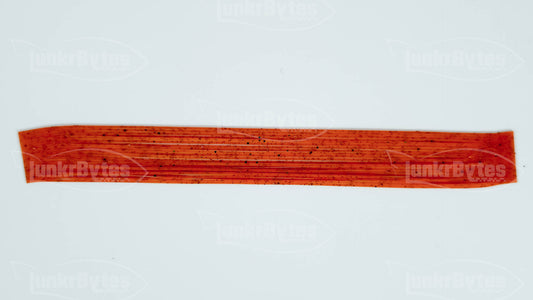 Hot Orange / Brown & Black Flake Silicone Skirt Tab with Flake – Crawfish Pattern for Bass (8801-167)