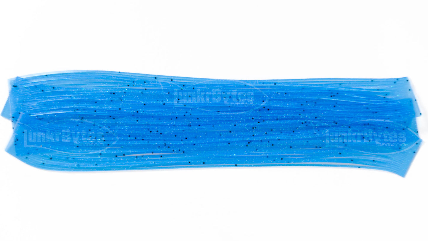 Sexy Blue Pepper (Black Flake) Silicone Skirt Tab with Flake – Shad Imitation for Bass (8801-179)