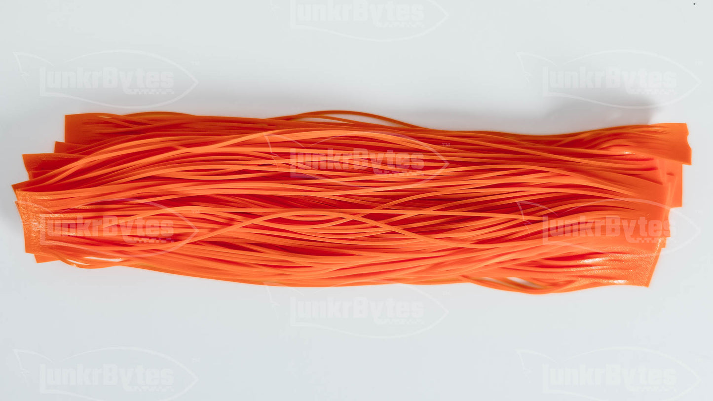 Dark Orange Silicone Skirt Tab – Crawfish Pattern for Bass (8801-233)