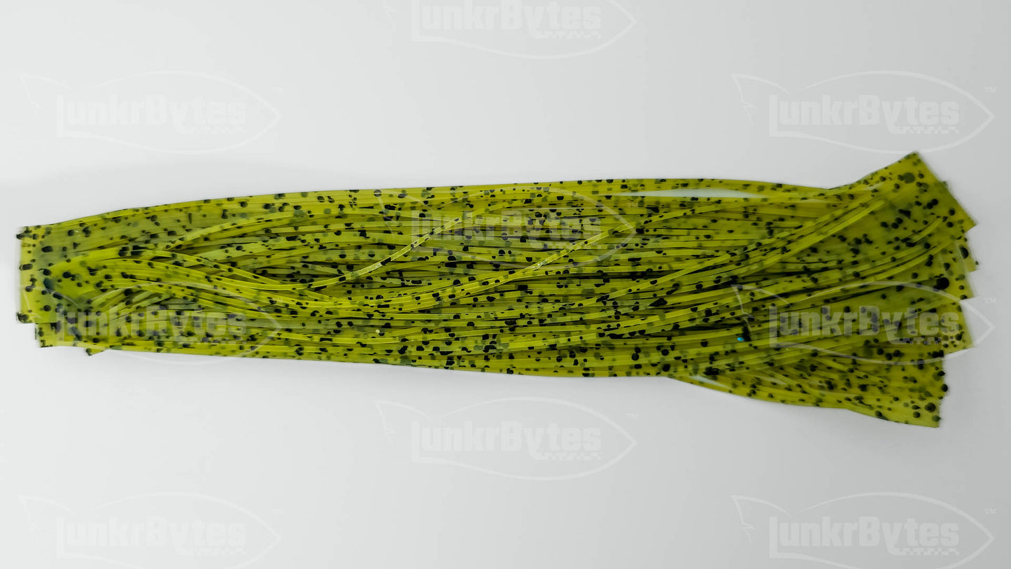Watermelon Black Dots Silicone Skirt Tab – Bluegill Pattern for Bass (8802-540)