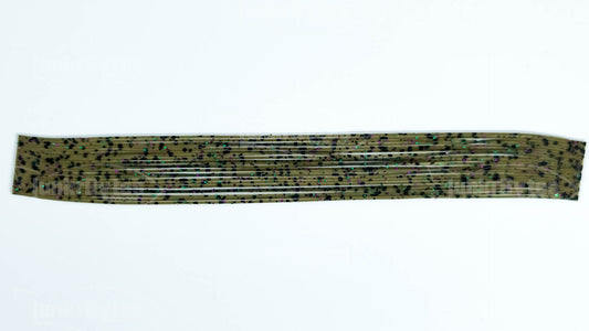Dark Gray / Green,Purple & Black Flake / Black Dots Silicone Skirt Tab with Flake – Shad Imitation for Bass (8802-550)
