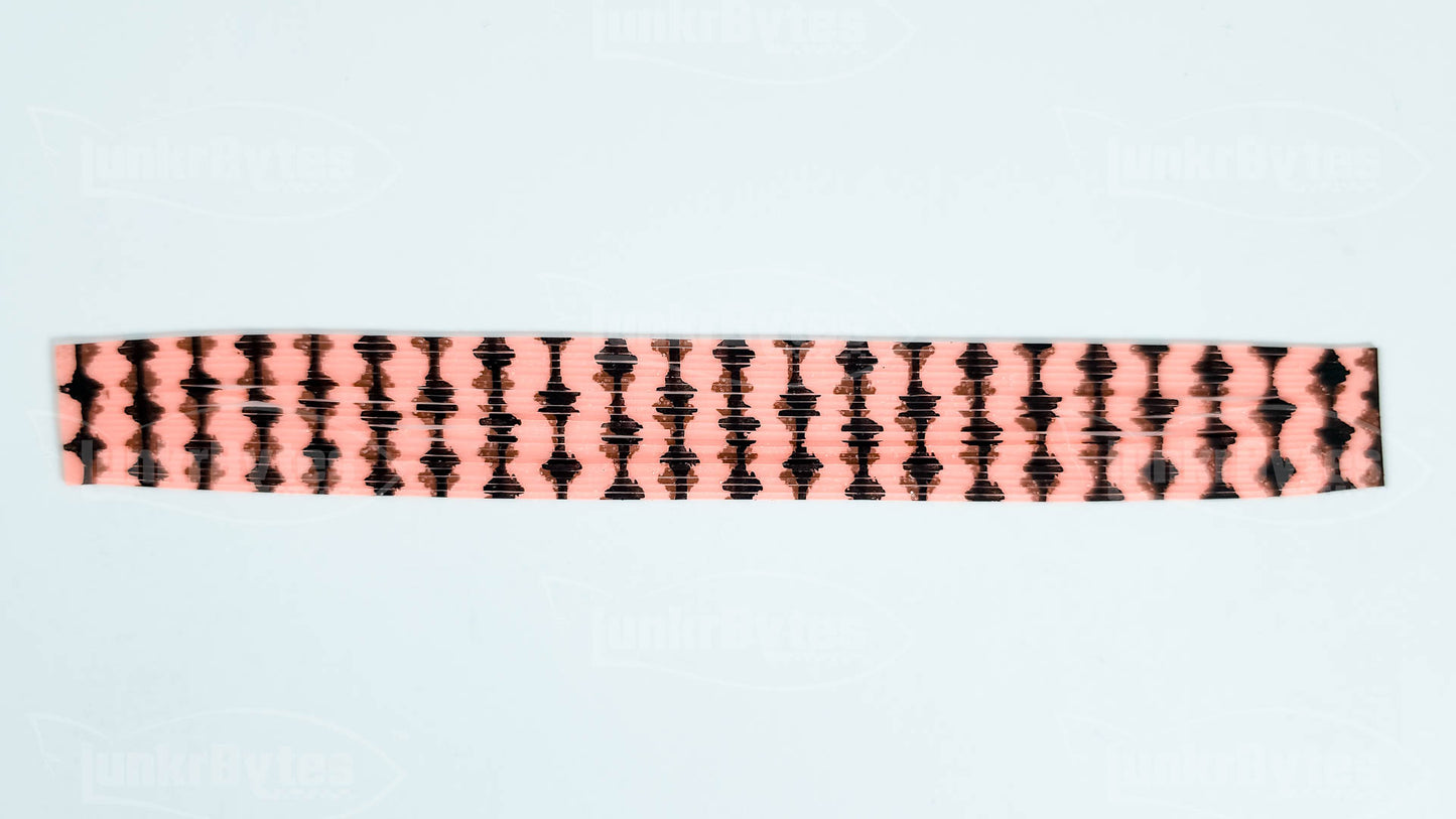 Pink Silicone Skirt Tab with Flake – Reaction Strike Trigger for Bass (8806-647)