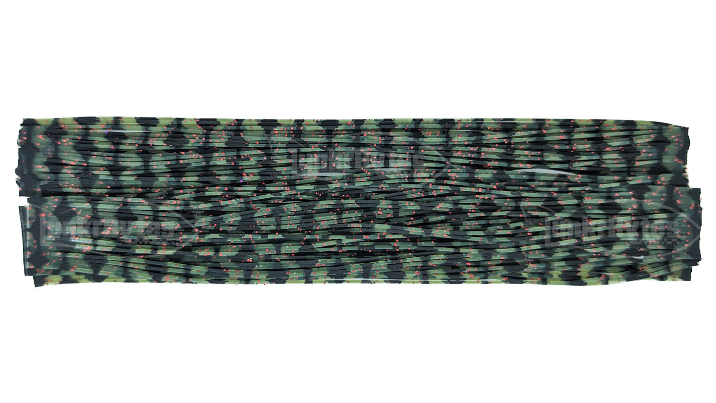 Watermelon Barbed Wire Red Flake Silicone Skirt Tab – Barbed Wire Series (8806-688)