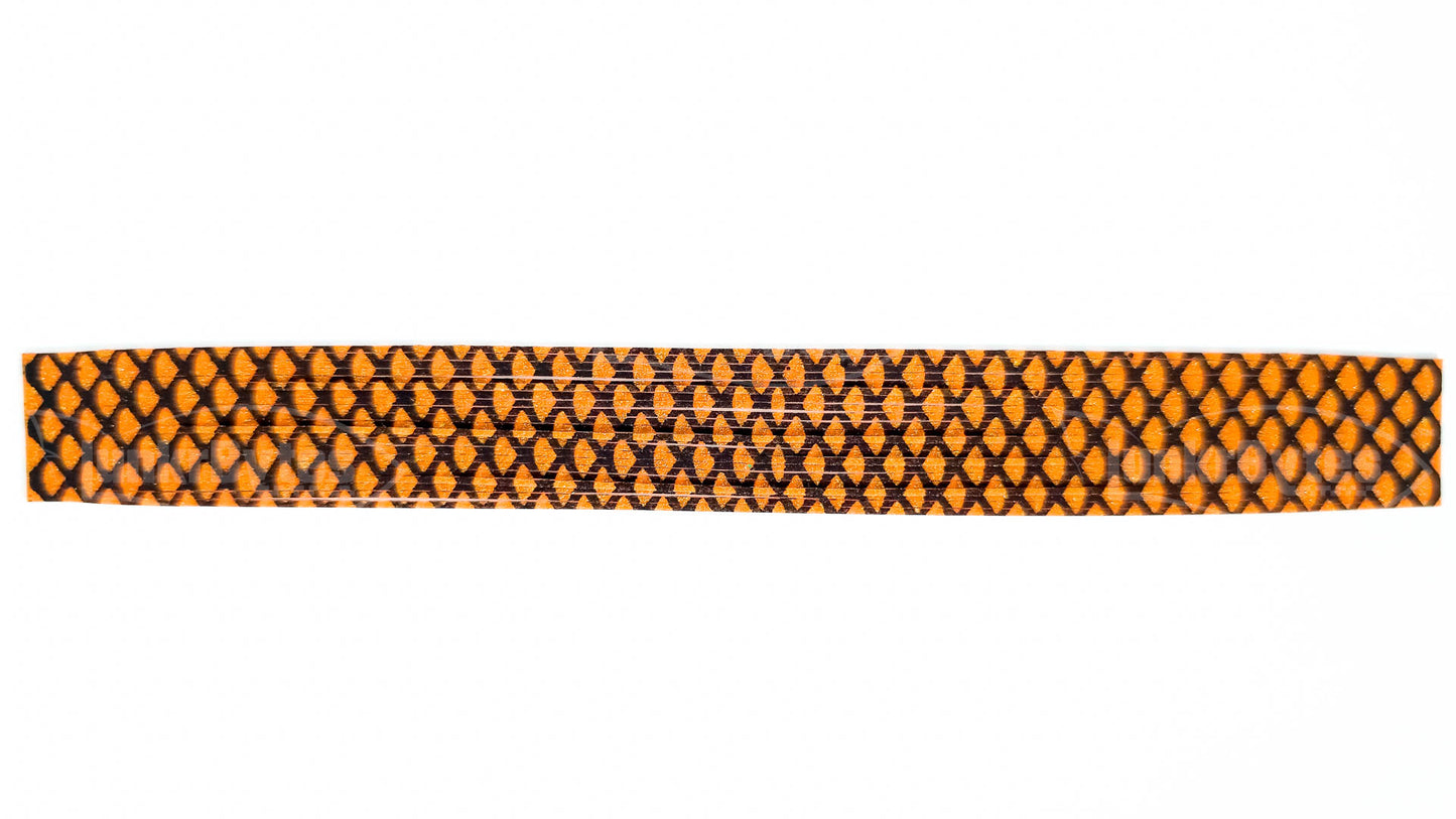 Orange / Baitfish Silicone Skirt Tab with Flake – Shad Imitation for Bass (8814-084)
