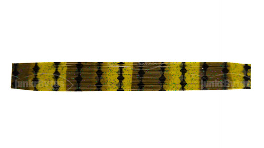 Green Pumpkin Chartreuse Barbed Wire Silicone Skirt Tab – Multi-Color Series (8817-204)