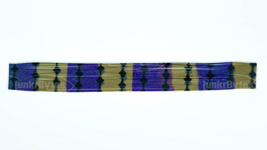 Green Pumpkin / Purple / Barbwire Silicone Skirt Tab with Flake – Crawfish Pattern for Bass (8817-205)