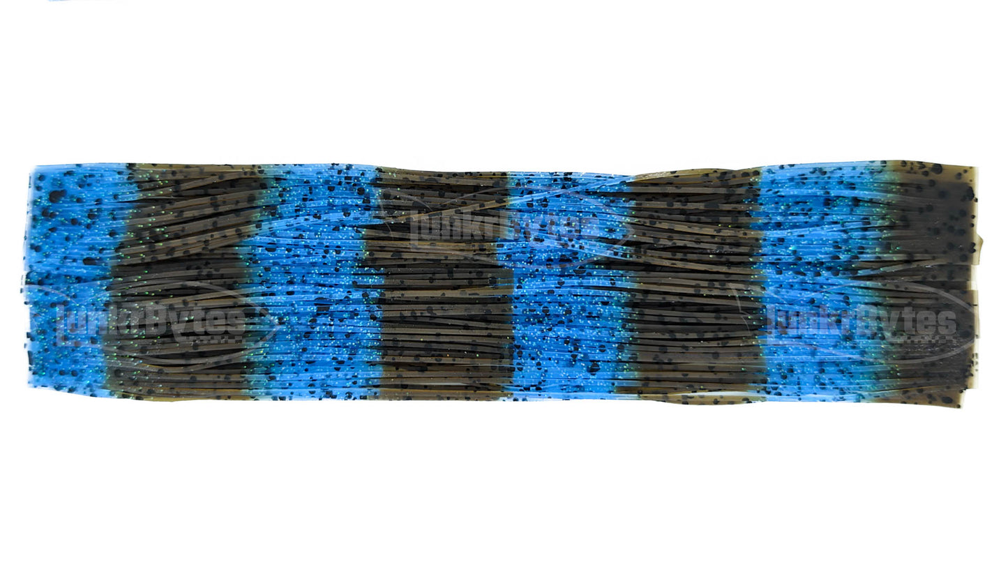 Dark Green Pumpkin Light Blue Speckled Silicone Skirt Tab – Multi-Color Series (8817-207)