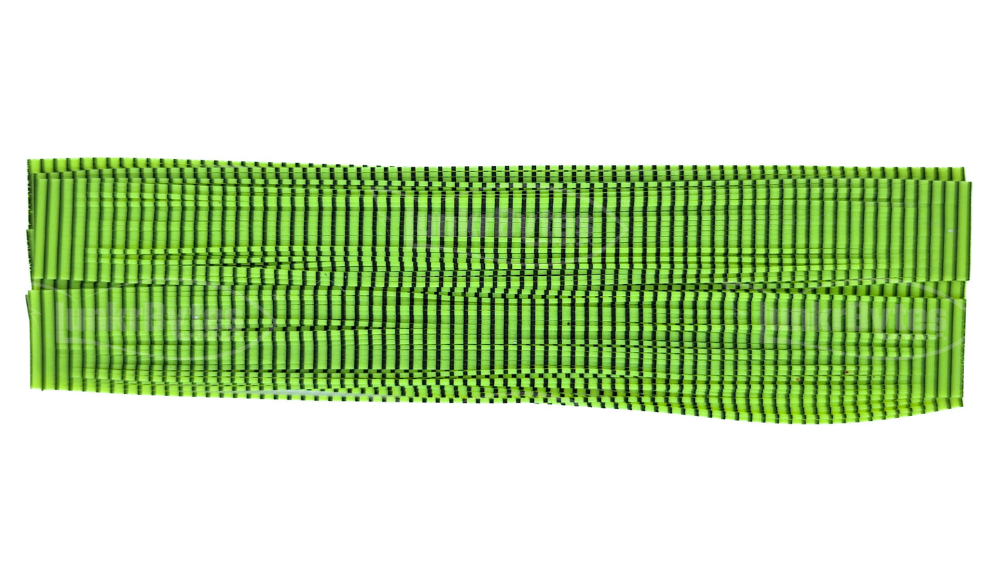 Hot Chartreuse Zebra Stripe Silicone Skirt Tab – Zebra Stripe Series (8818-269)