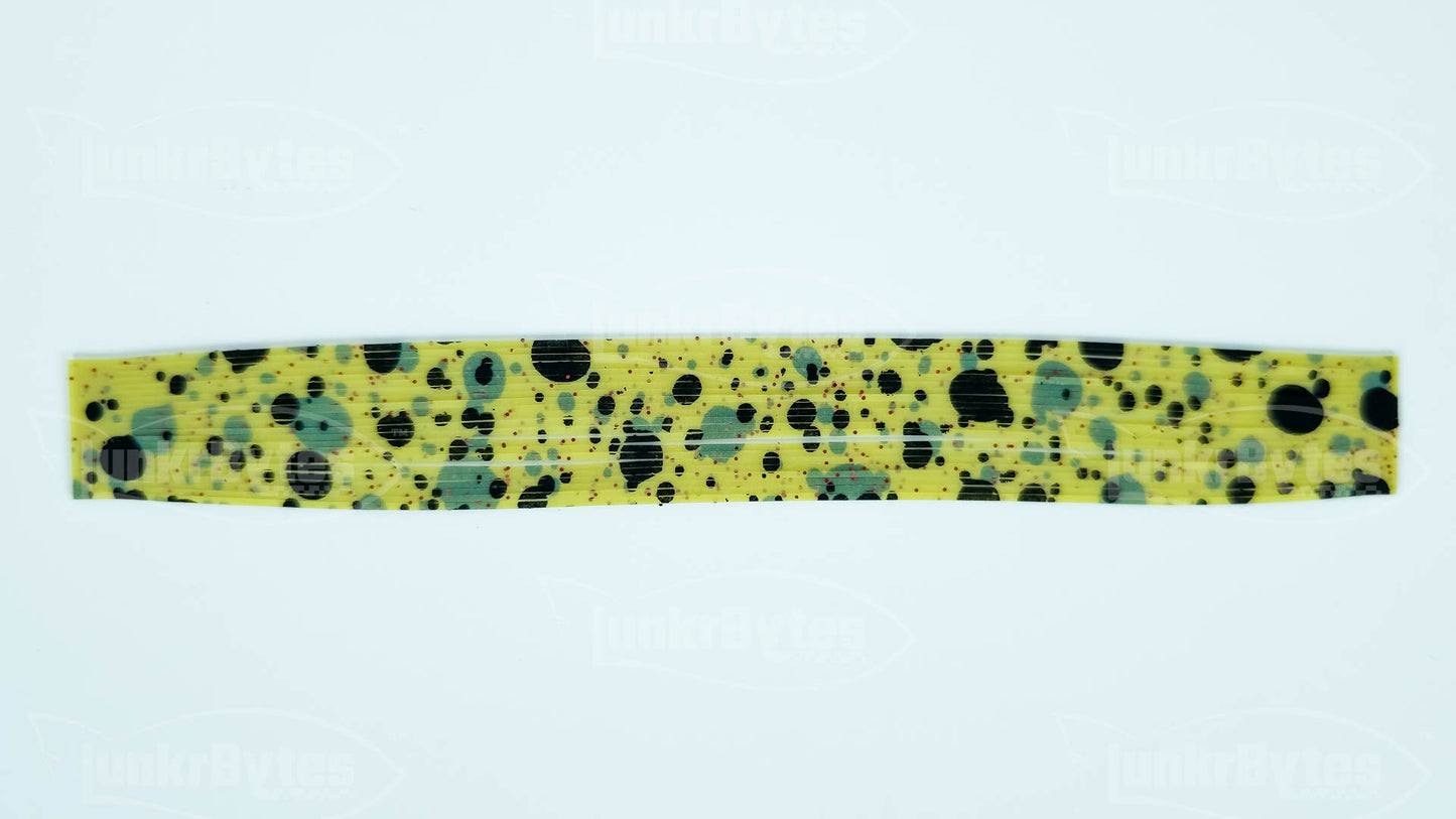 Watermelon / Red Flake Silicone Skirt Tab with Flake – Crawfish Pattern for Bass (8852-201)