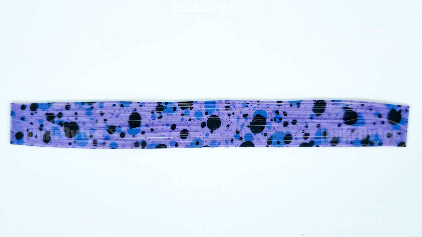 Violet / Purple Flake Silicone Skirt Tab with Flake – Reaction Strike Trigger for Bass (8852-203)