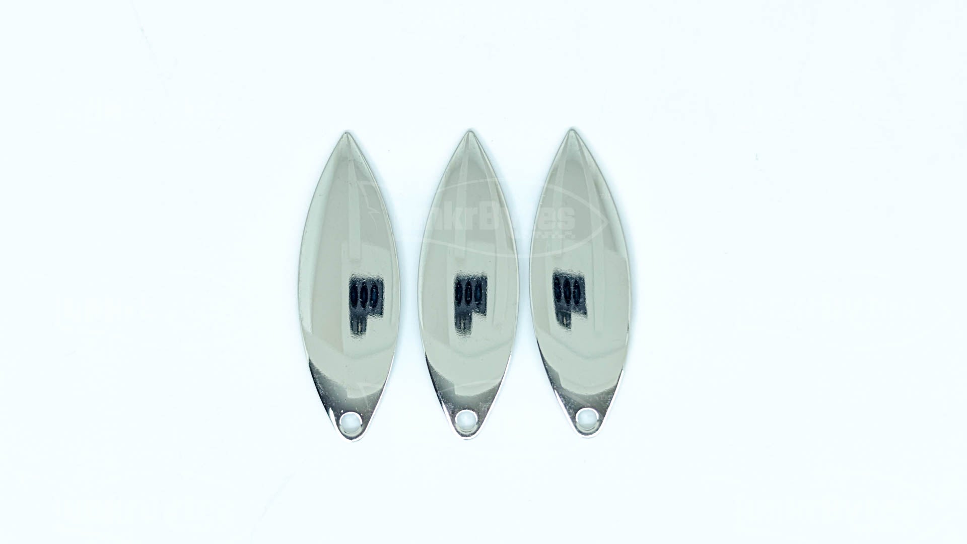 Worth Willowleaf Spinner Blade – Smooth Silver – #3-1/2