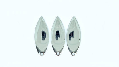 Worth Willowleaf Spinner Blade – Smooth Silver – #4