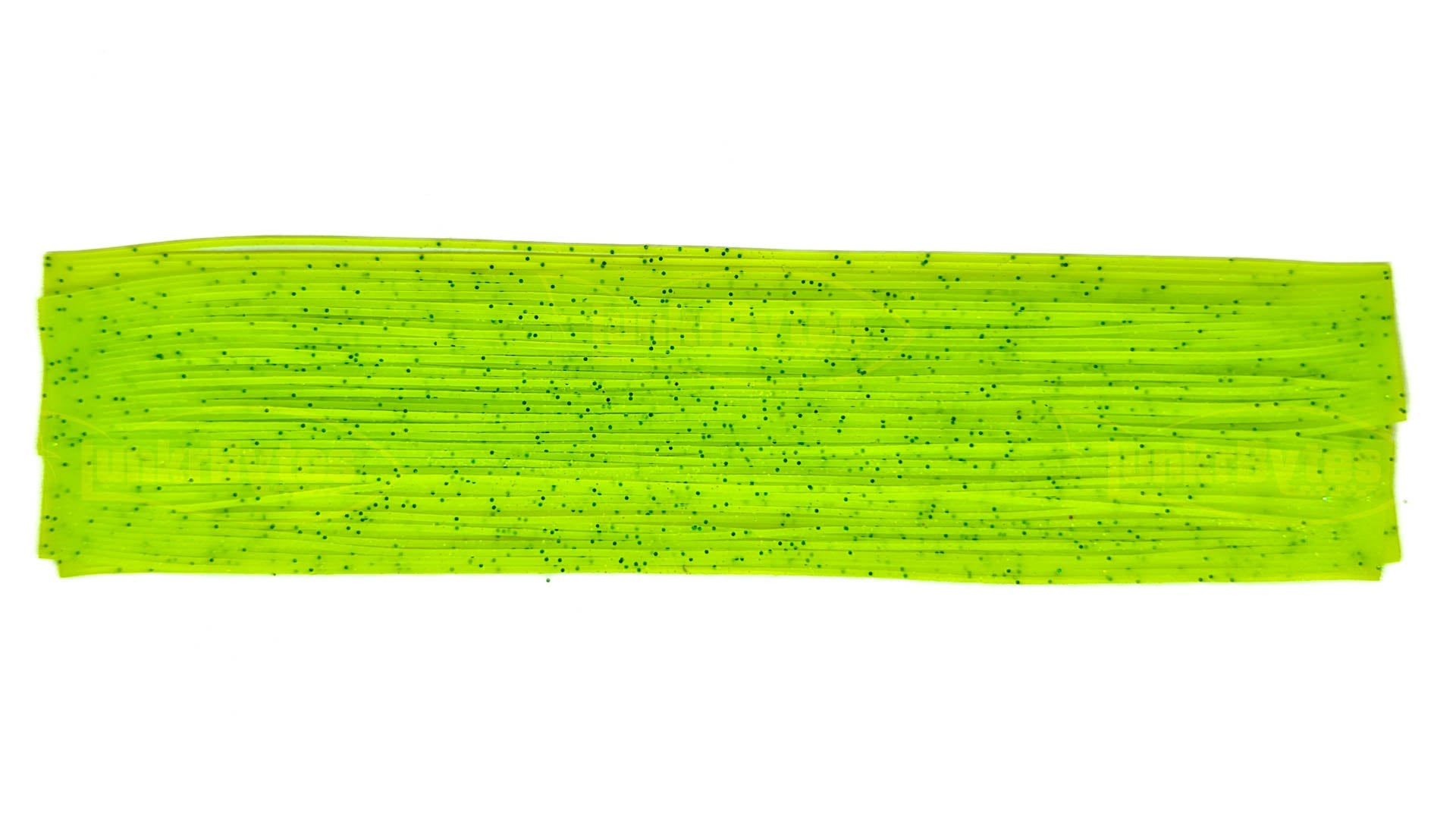 Chartreuse / Black & Green Flake Silicone Skirt Tab with Flake – Reaction Strike Trigger for Bass (8801-035) Component Silicone Skirt Tab (8801-035)