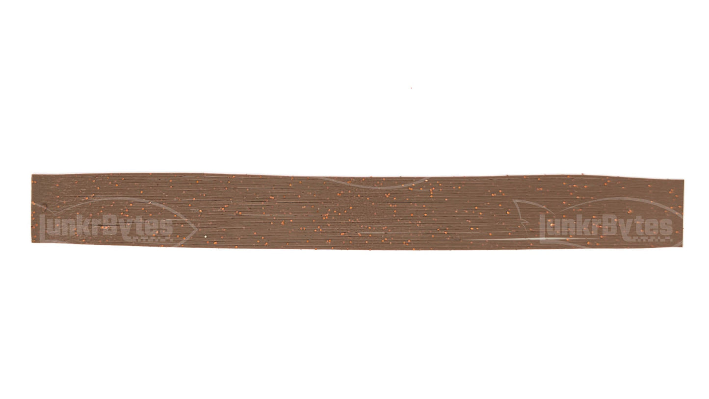 Brown / Orange Flake Silicone Skirt Tab with Flake – Crawfish Pattern for Bass (8801-040) Component Silicone Skirt Tab (8801-040)