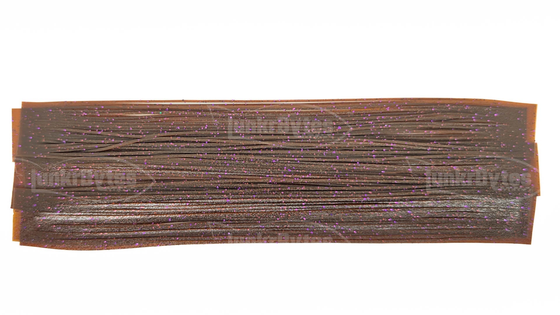 Brown / Purple Flake Silicone Skirt Tab with Flake – Crawfish Pattern for Bass (8801-041) Component Silicone Skirt Tab (8801-041)