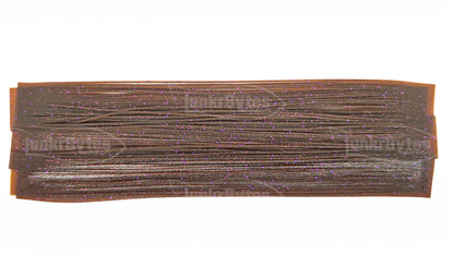 Brown / Purple Flake Silicone Skirt Tab with Flake – Crawfish Pattern for Bass (8801-041) Component Silicone Skirt Tab (8801-041)