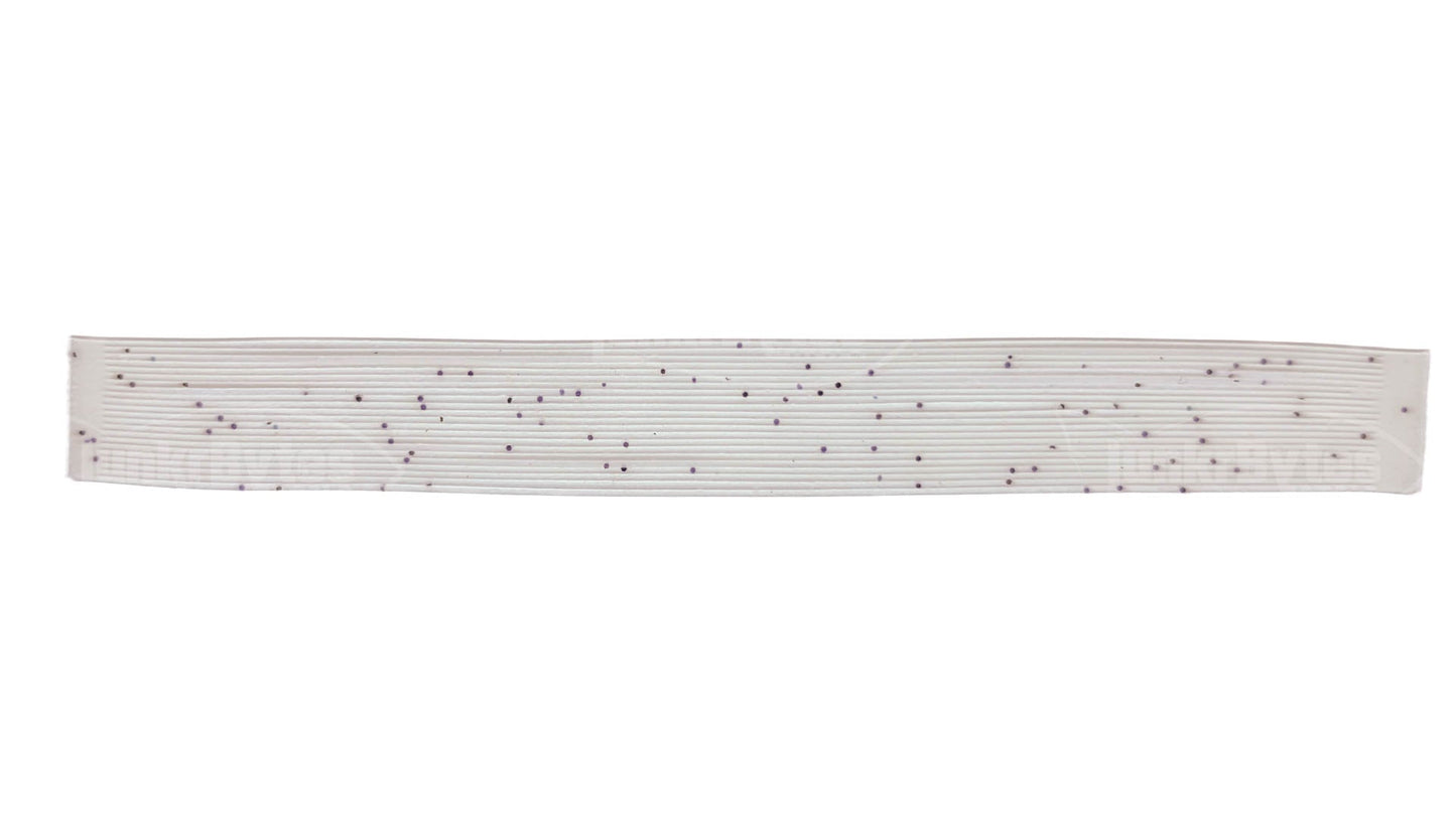 Clear / Red Interference Pepper (Black Flake) Silicone Skirt Tab with Flake – Shad Imitation for Bass (8801-054) Component Silicone Skirt Tab (8801-054)