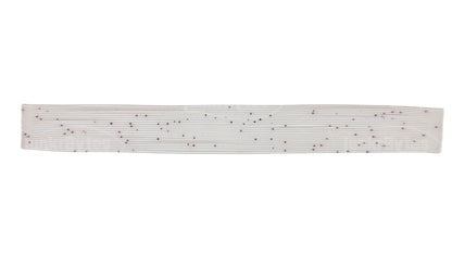 Clear / Red Interference Pepper (Black Flake) Silicone Skirt Tab with Flake – Shad Imitation for Bass (8801-054) Component Silicone Skirt Tab (8801-054)