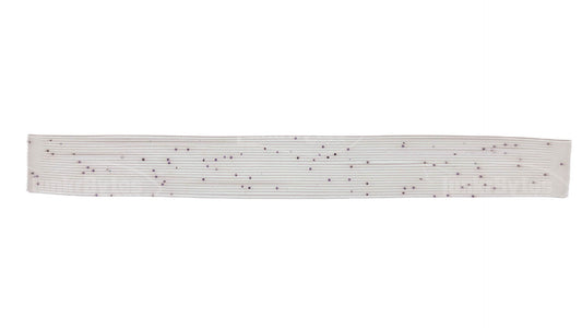 Clear / Red Interference Pepper (Black Flake) Silicone Skirt Tab with Flake – Shad Imitation for Bass (8801-054) Component Silicone Skirt Tab (8801-054)