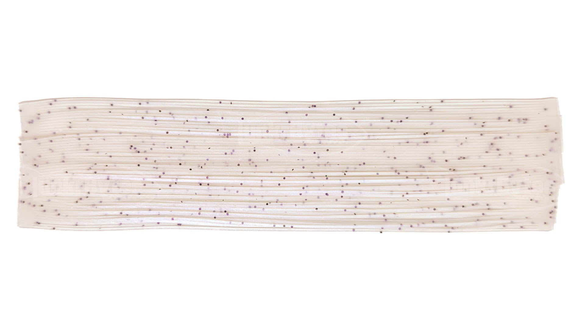 Clear / Red Interference Pepper (Black Flake) Silicone Skirt Tab with Flake – Shad Imitation for Bass (8801-054) Component Silicone Skirt Tab (8801-054)