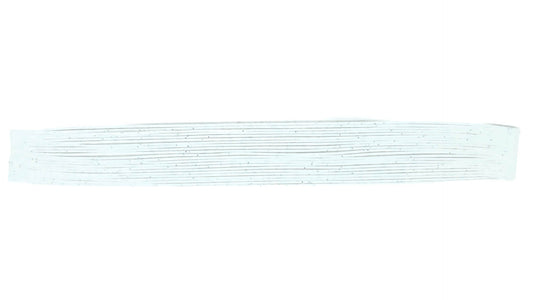 White / Silver Flake Silicone Skirt Tab with Flake – Shad Imitation for Bass (8801-140)