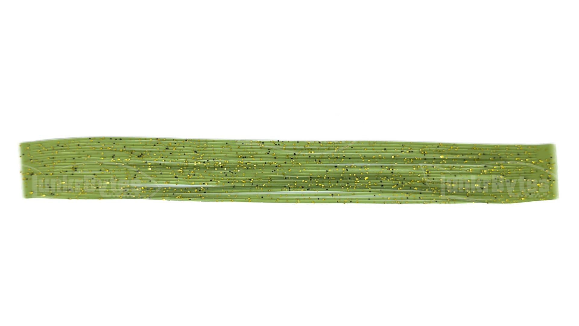 Watermelon / Black & Gold Flake Silicone Skirt Tab with Flake – Bluegill Pattern for Bass (8801-154) Component Silicone Skirt Tab (8801-154)