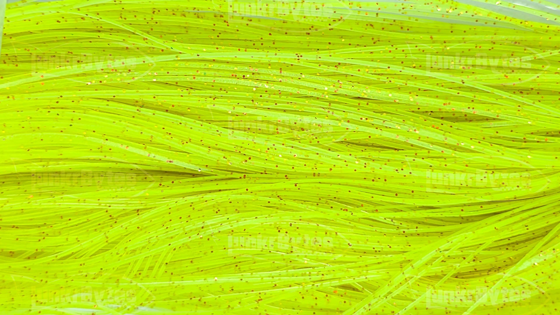 Chartreuse / Gold & Brown Flake Silicone Skirt Tab with Flake – Reaction Strike Trigger for Bass (8801-169) Component Silicone Skirt Tab (8801-169)