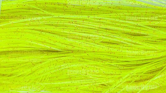 Chartreuse / Gold & Brown Flake Silicone Skirt Tab with Flake – Reaction Strike Trigger for Bass (8801-169) Component Silicone Skirt Tab (8801-169)