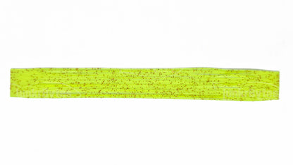 Chartreuse / Gold & Brown Flake Silicone Skirt Tab with Flake – Reaction Strike Trigger for Bass (8801-169) Component Silicone Skirt Tab (8801-169)