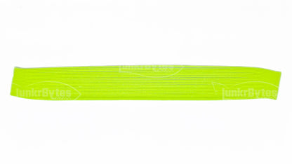 Lime Green / Gold Flake Silicone Skirt Tab with Flake – Reaction Strike Trigger for Bass (8801-180) Component Silicone Skirt Tab (8801-180)