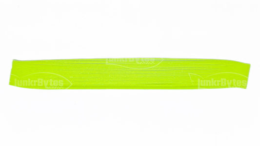 Lime Green / Gold Flake Silicone Skirt Tab with Flake – Reaction Strike Trigger for Bass (8801-180) Component Silicone Skirt Tab (8801-180)