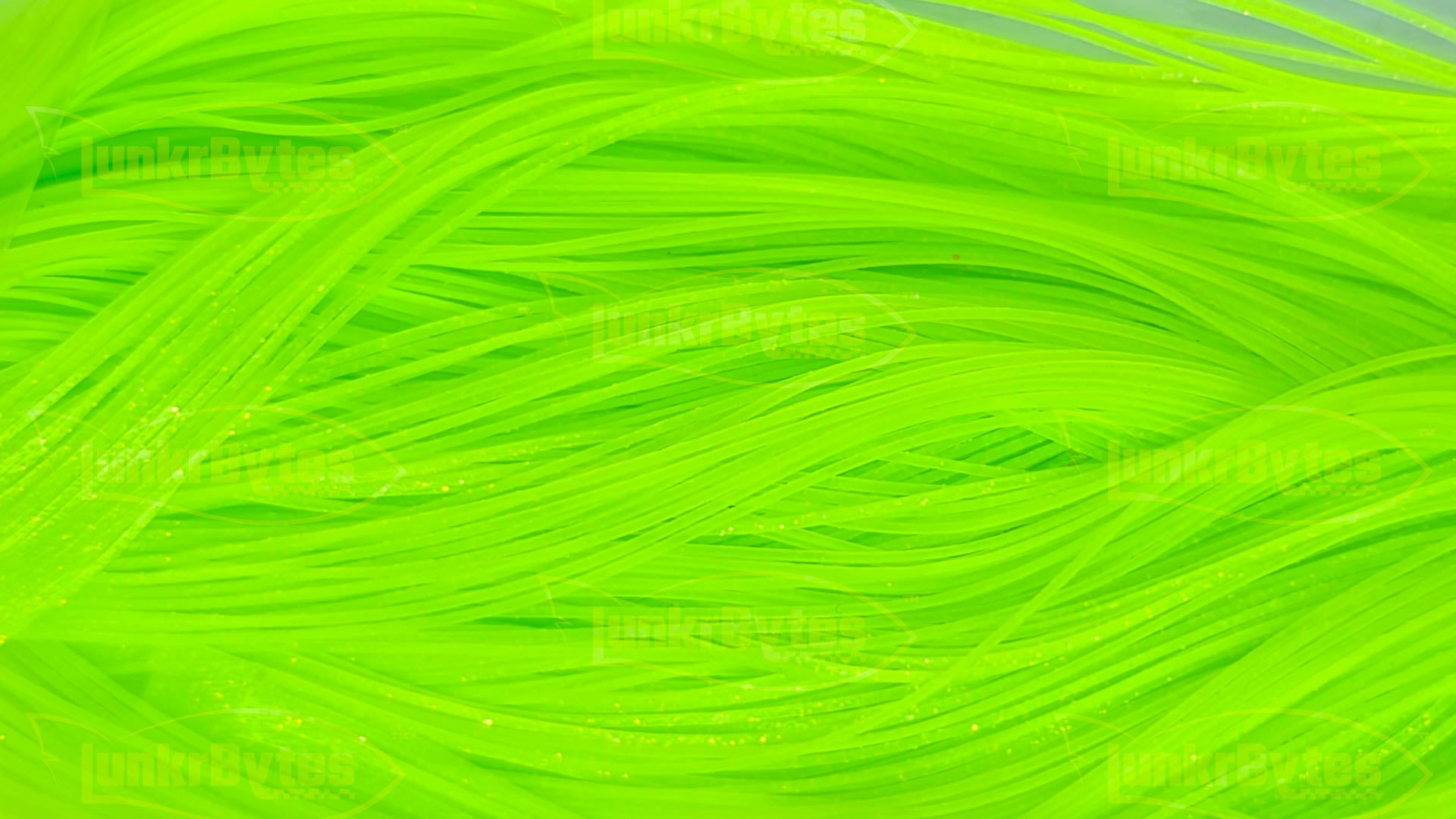 Lime Green / Gold Flake Silicone Skirt Tab with Flake – Reaction Strike Trigger for Bass (8801-180) Component Silicone Skirt Tab (8801-180)