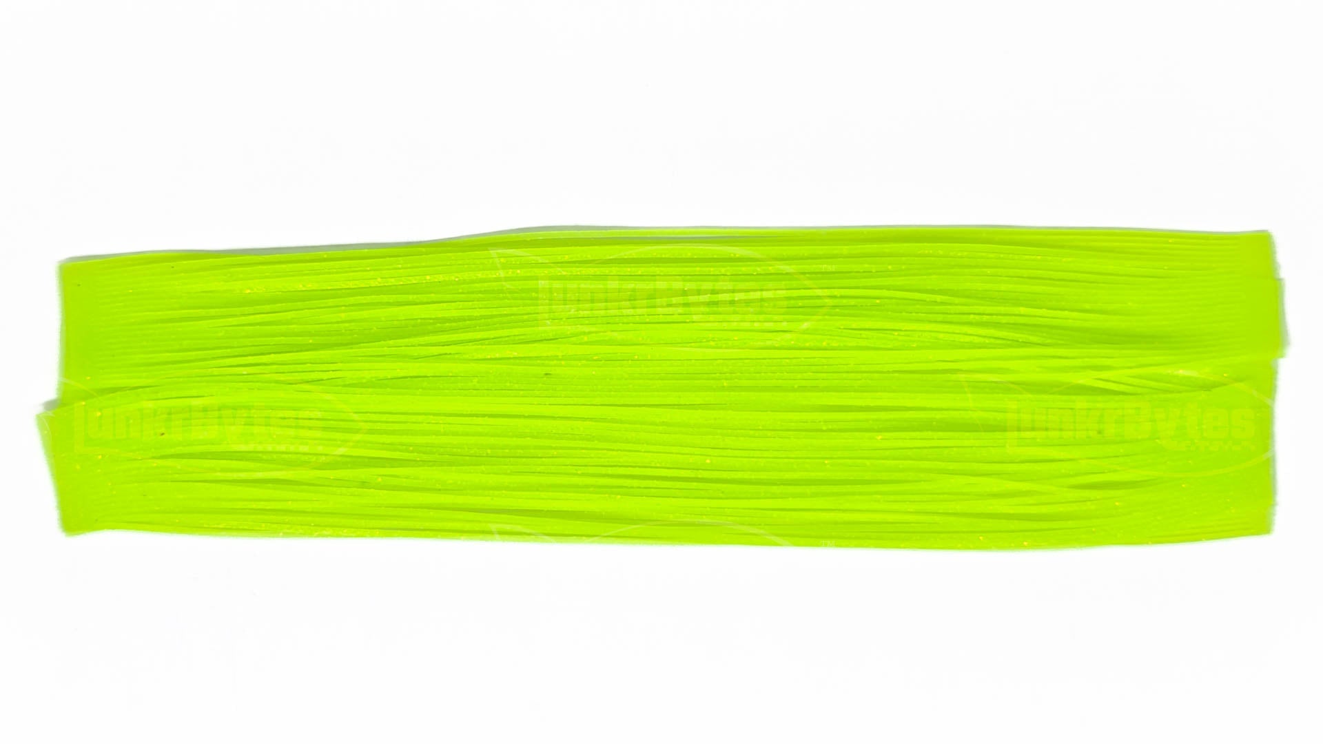 Lime Green / Gold Flake Silicone Skirt Tab with Flake – Reaction Strike Trigger for Bass (8801-180) Component Silicone Skirt Tab (8801-180)