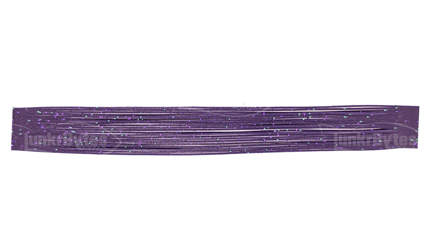 Dark Purple / Green & Purple Flake Silicone Skirt Tab with Flake – Reaction Strike Trigger for Bass (8801-185) Component Silicone Skirt Tab (8801-185)